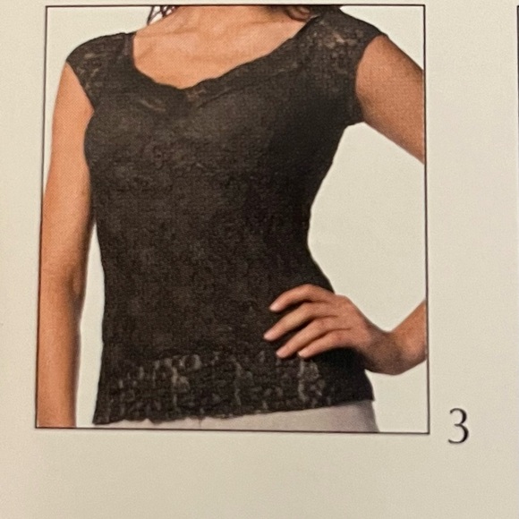 CAbi lined lace top #829 - Picture 4 of 5